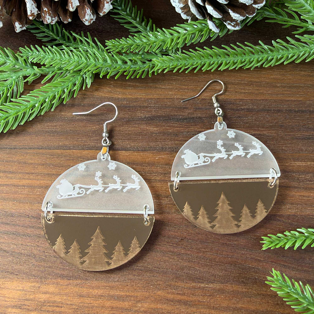 Santa's Flight Earrings - Earrings - Chaos & Wit