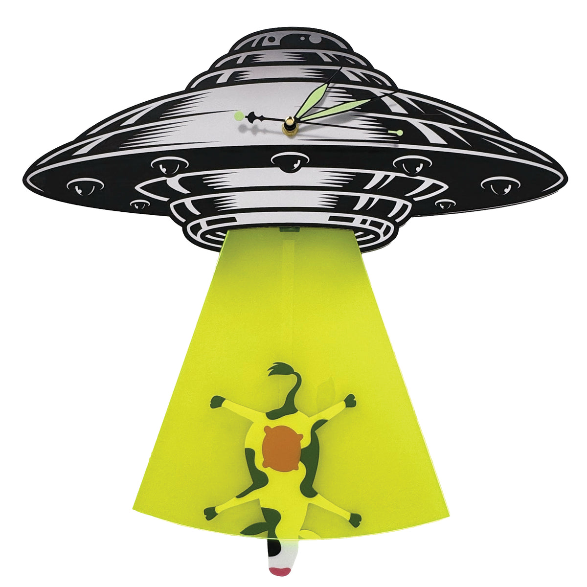 The UFO — Cow Pendulum Wall Clock - Clock - Chaos & Wit