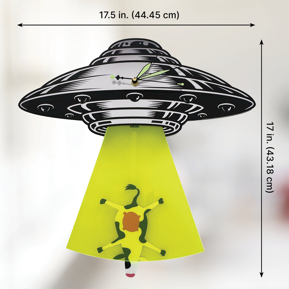 The UFO — Cow Pendulum Wall Clock - Clock - Chaos & Wit