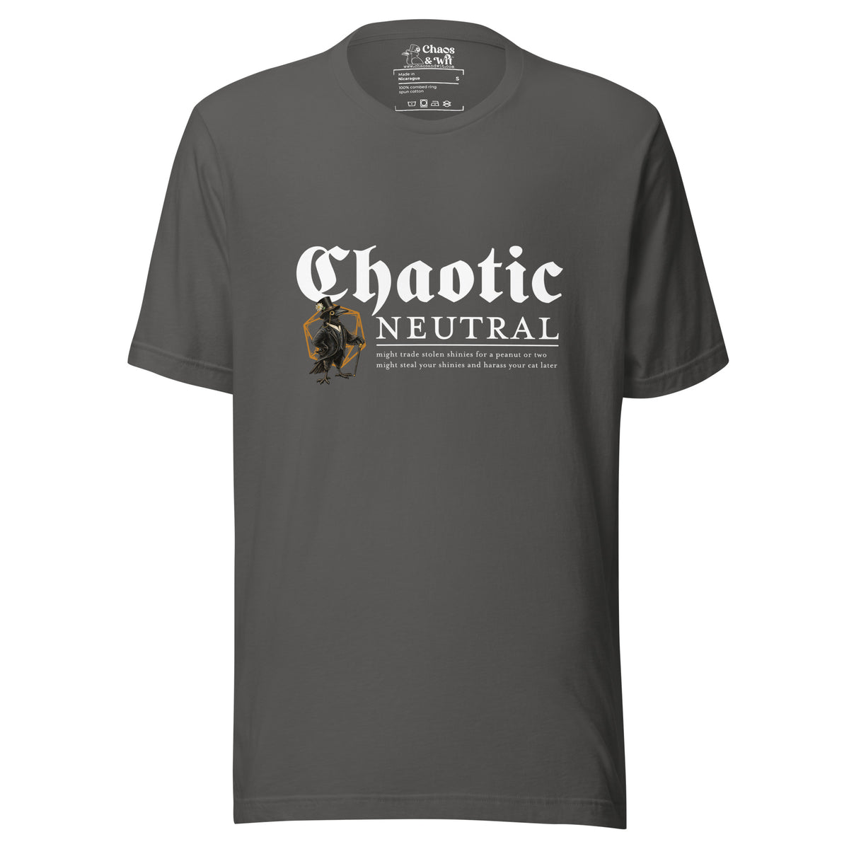 Chaotic Neutral Tee - T - SHIRT - Chaos & Wit