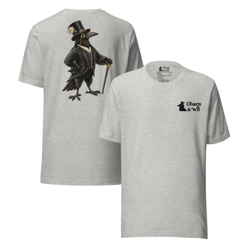 Rupert the Crow | Chaos & Wit Logo T - Shirt | Top Hat Monocle Crow Tee - T - SHIRT - Chaos & Wit