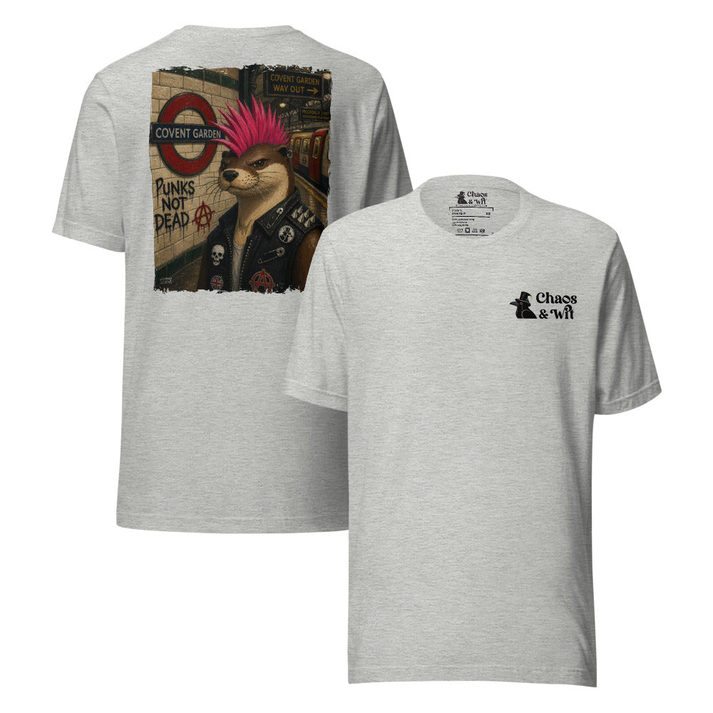 Chaos & Wit Sid the Otter Tee | Covent Garden Back Print | Logo Front - T - SHIRT - Chaos & Wit