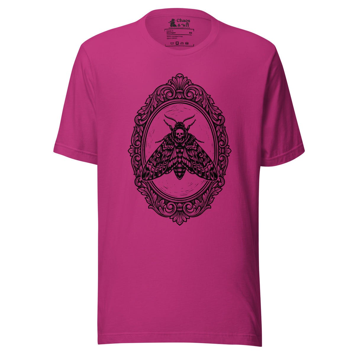 Framed Death Head Moth t - shirt - Chaos & Wit