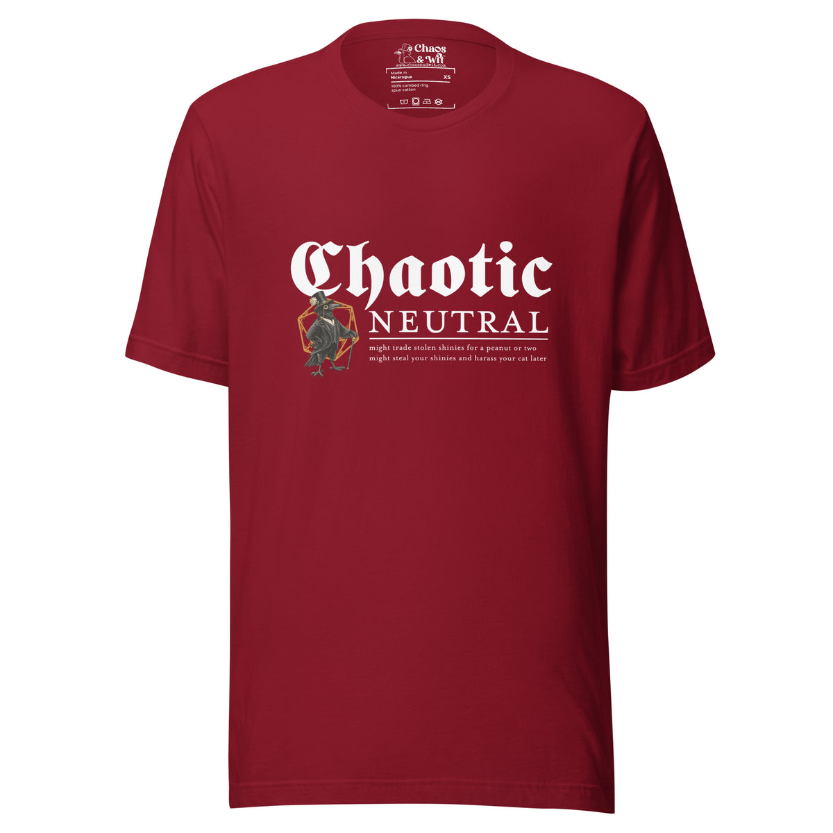 Chaotic Neutral Tee - T - SHIRT - Chaos & Wit