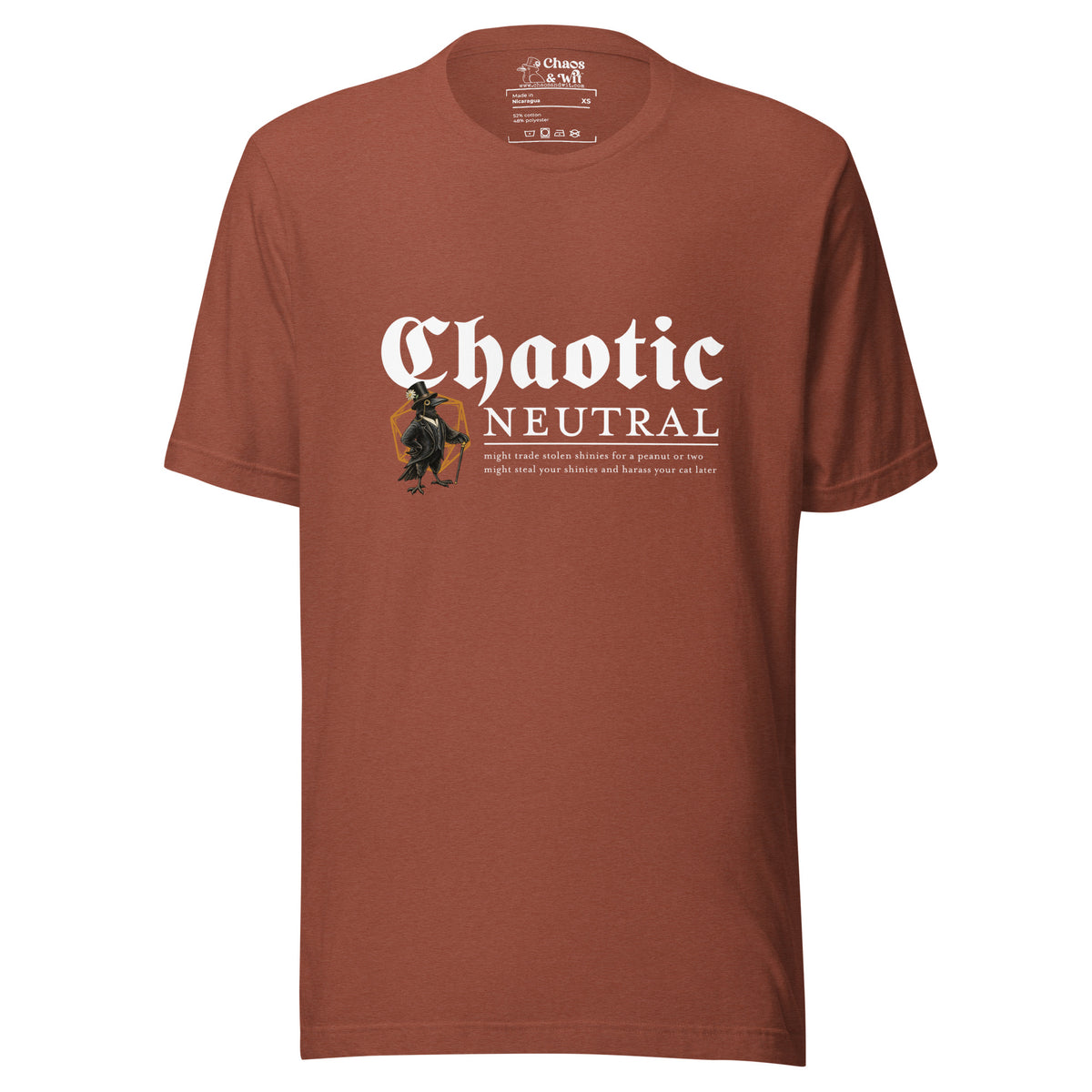 Chaotic Neutral Tee - T - SHIRT - Chaos & Wit
