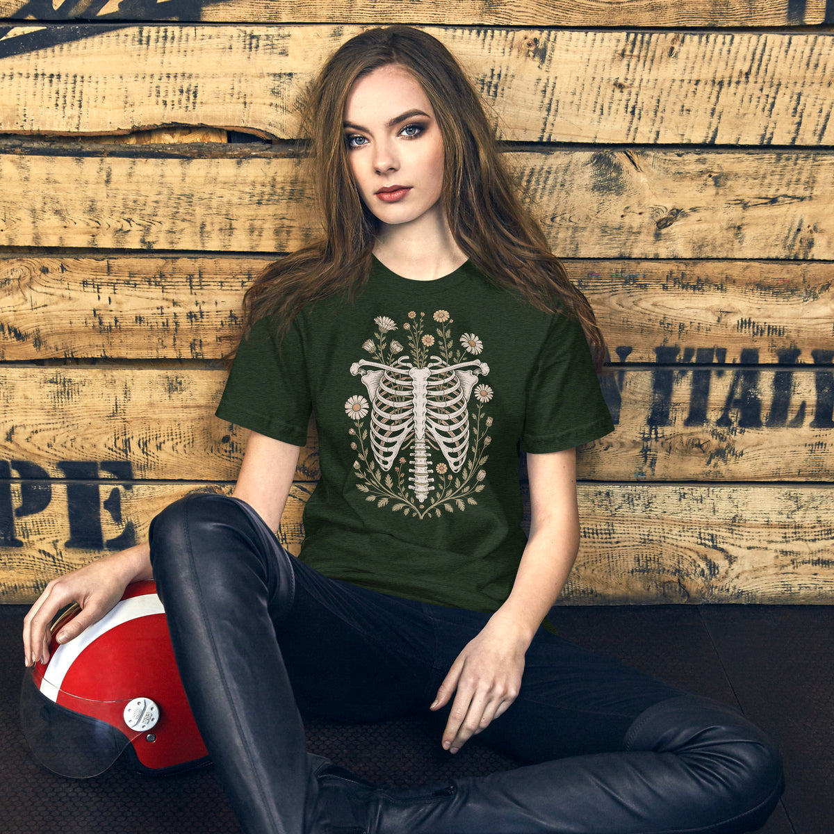 Botanical Ribcage t - shirt - Chaos & Wit