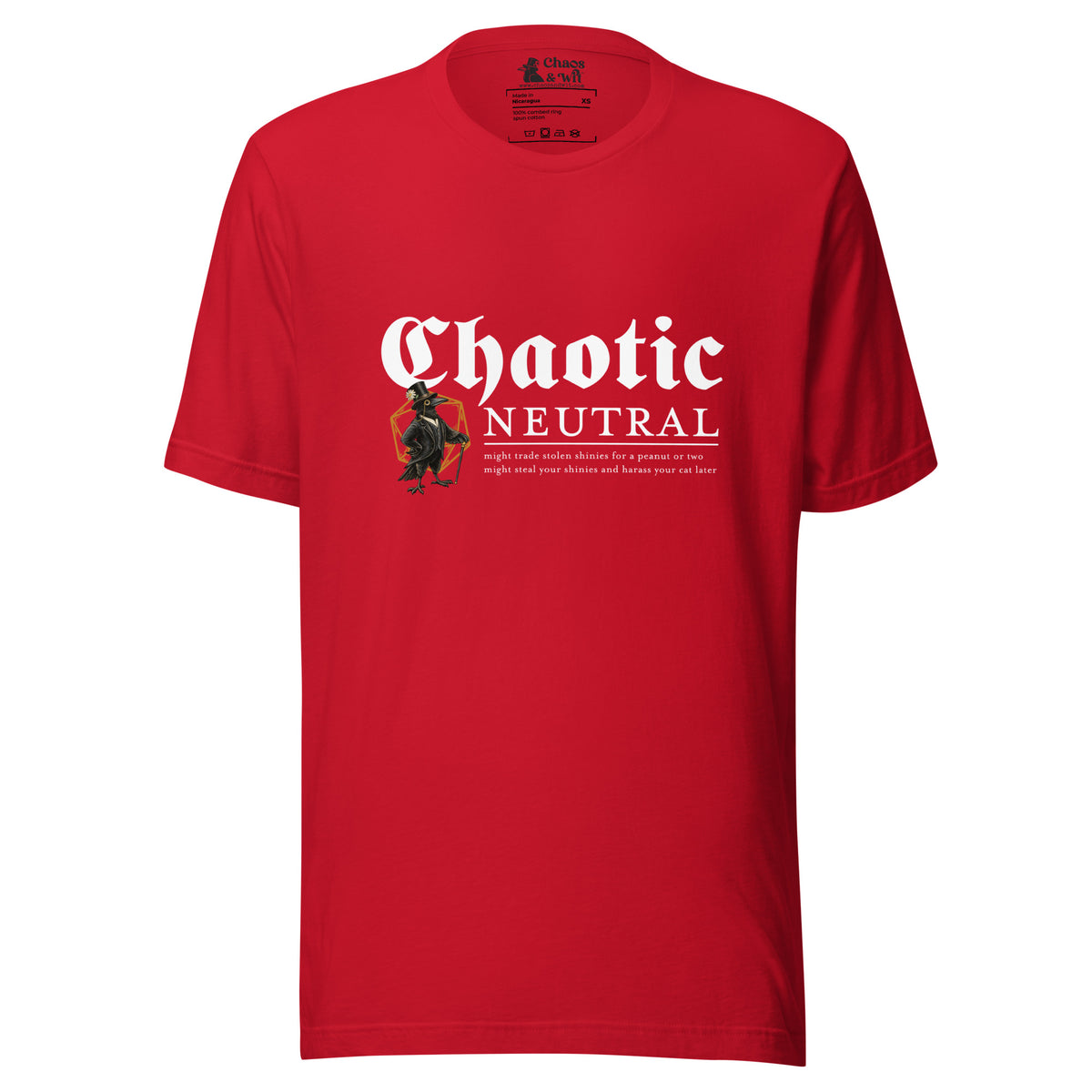 Chaotic Neutral Tee - T - SHIRT - Chaos & Wit