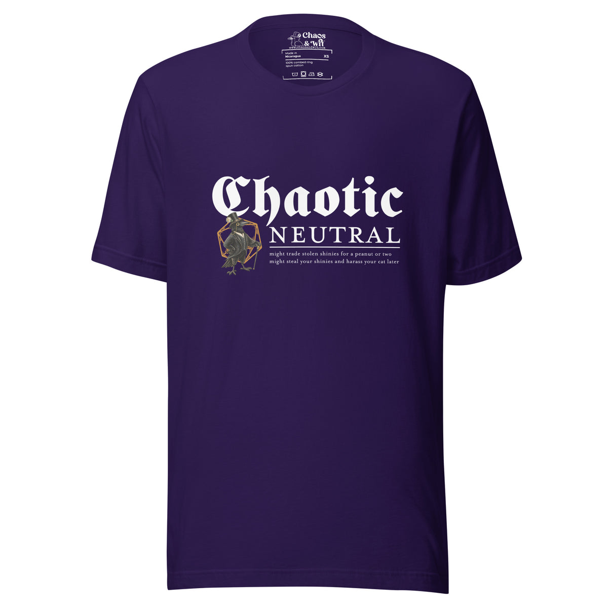 Chaotic Neutral Tee - T - SHIRT - Chaos & Wit