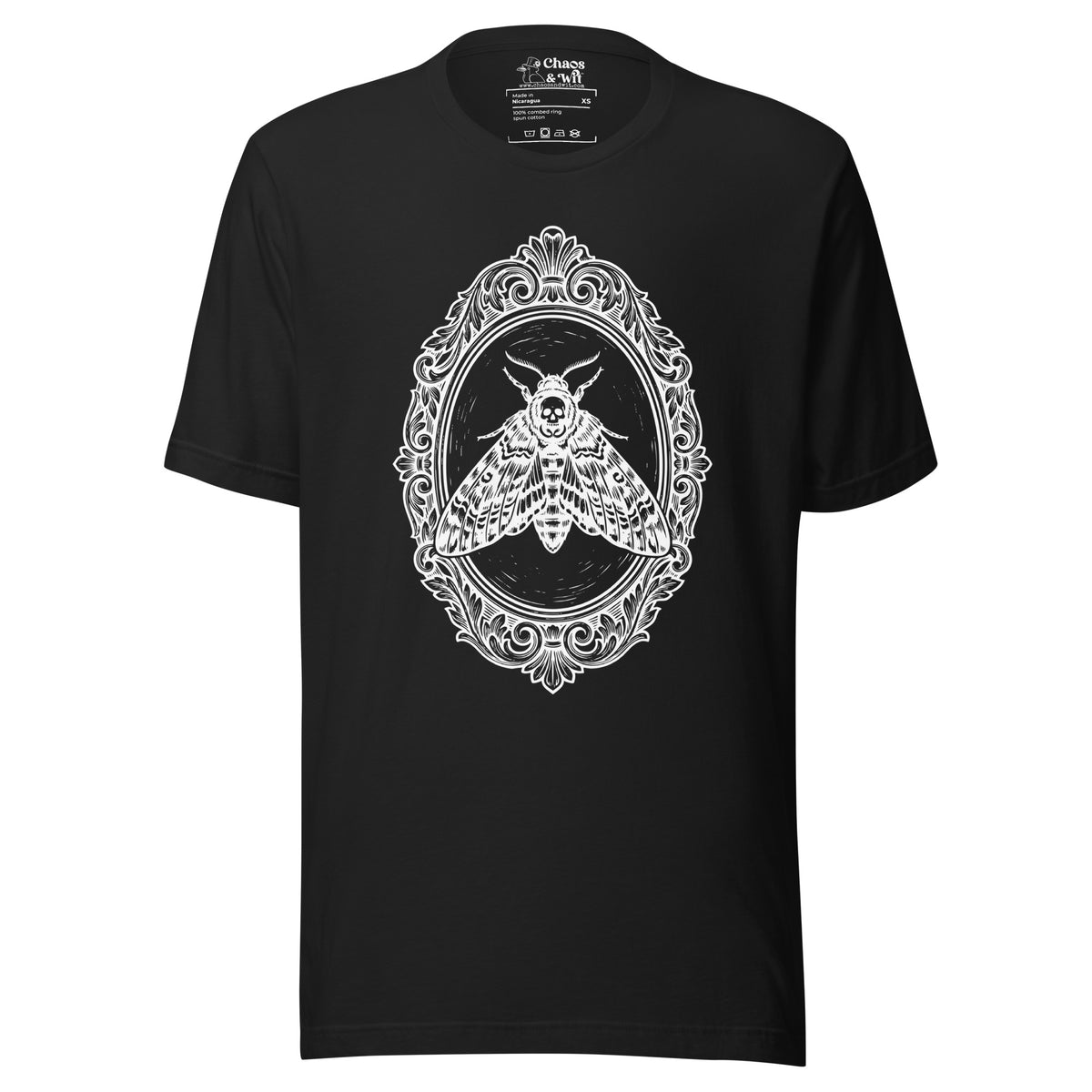 Framed Death Head Moth t - shirt - Chaos & Wit