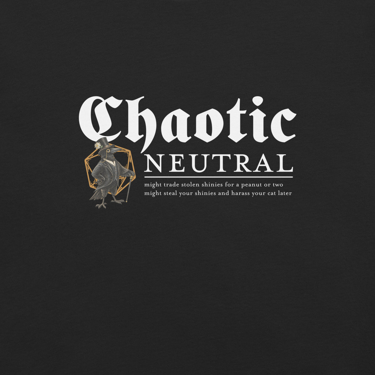Chaotic Neutral Tee - T - SHIRT - Chaos & Wit