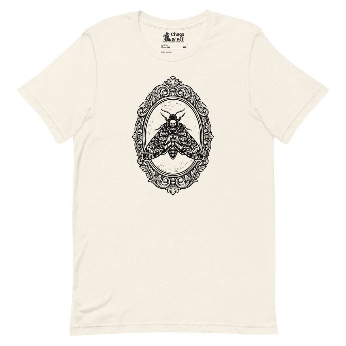 Framed Death Head Moth t - shirt - Chaos & Wit