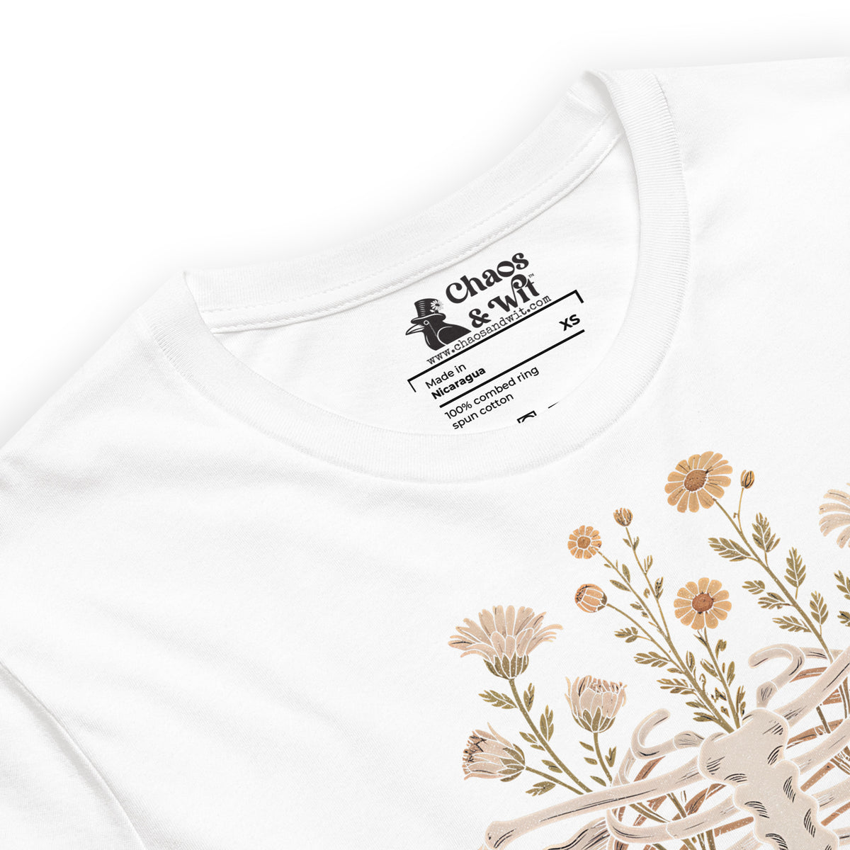 Botanical Ribcage t - shirt - Chaos & Wit