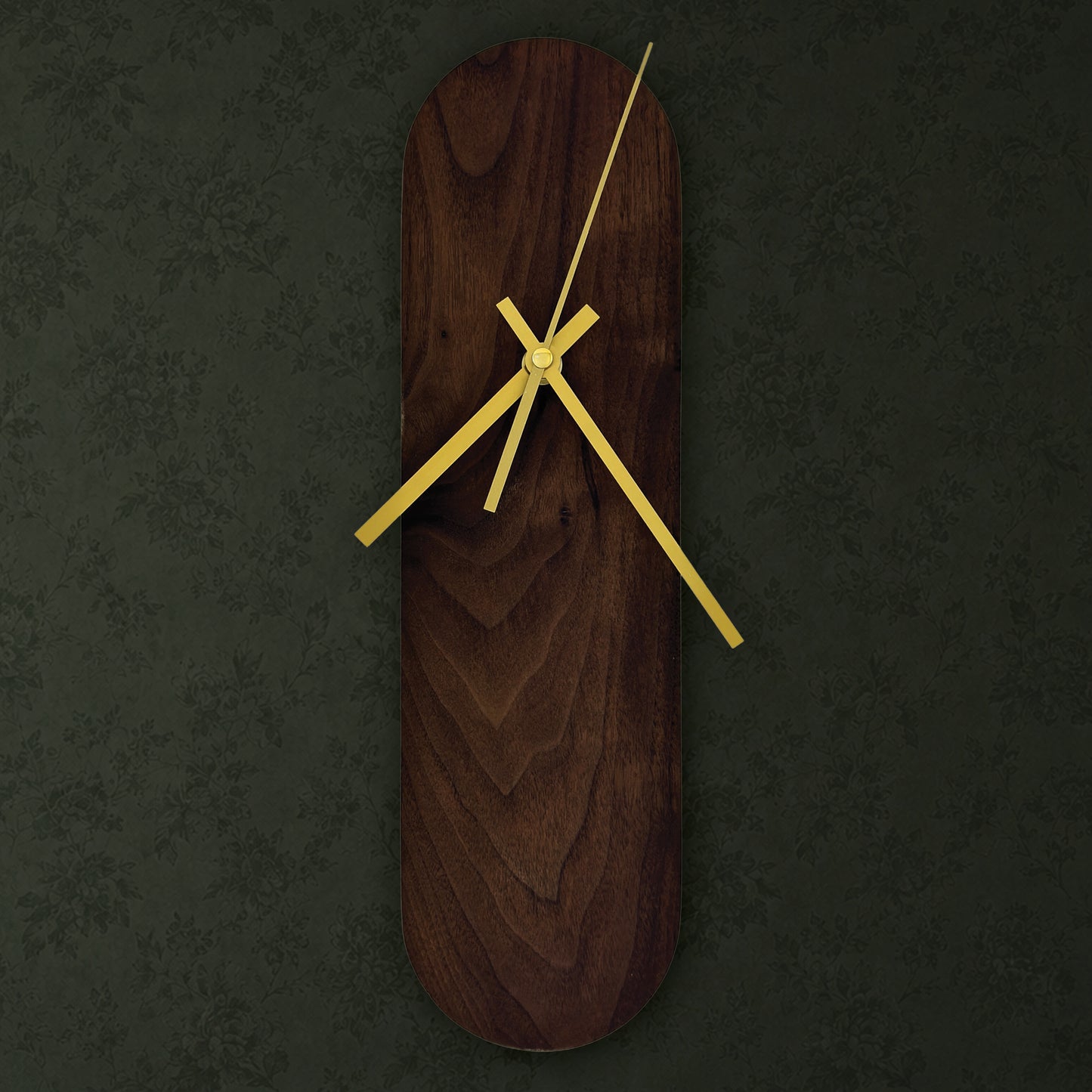The Ooid — Walnut Oval Wall Clock