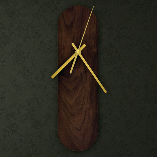 The Ooid — Walnut Oval Wall Clock