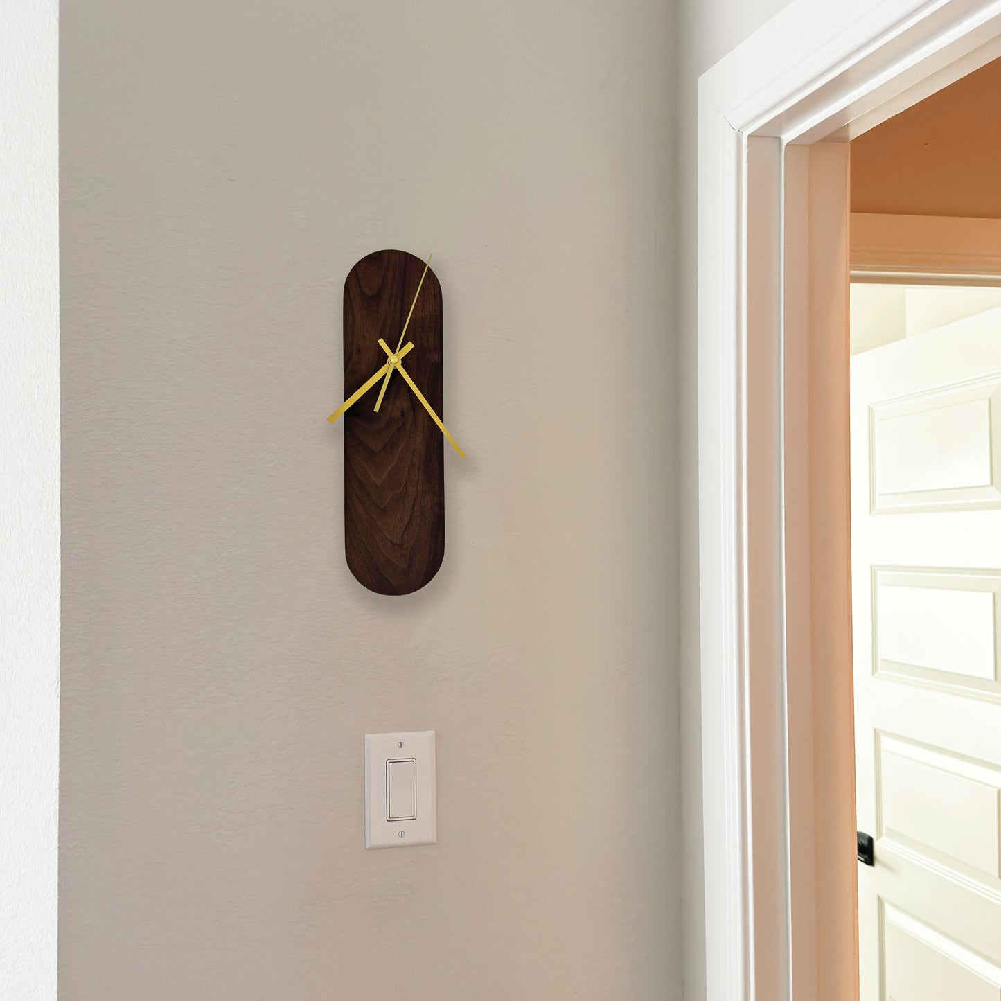 The Ooid — Walnut Oval Wall Clock
