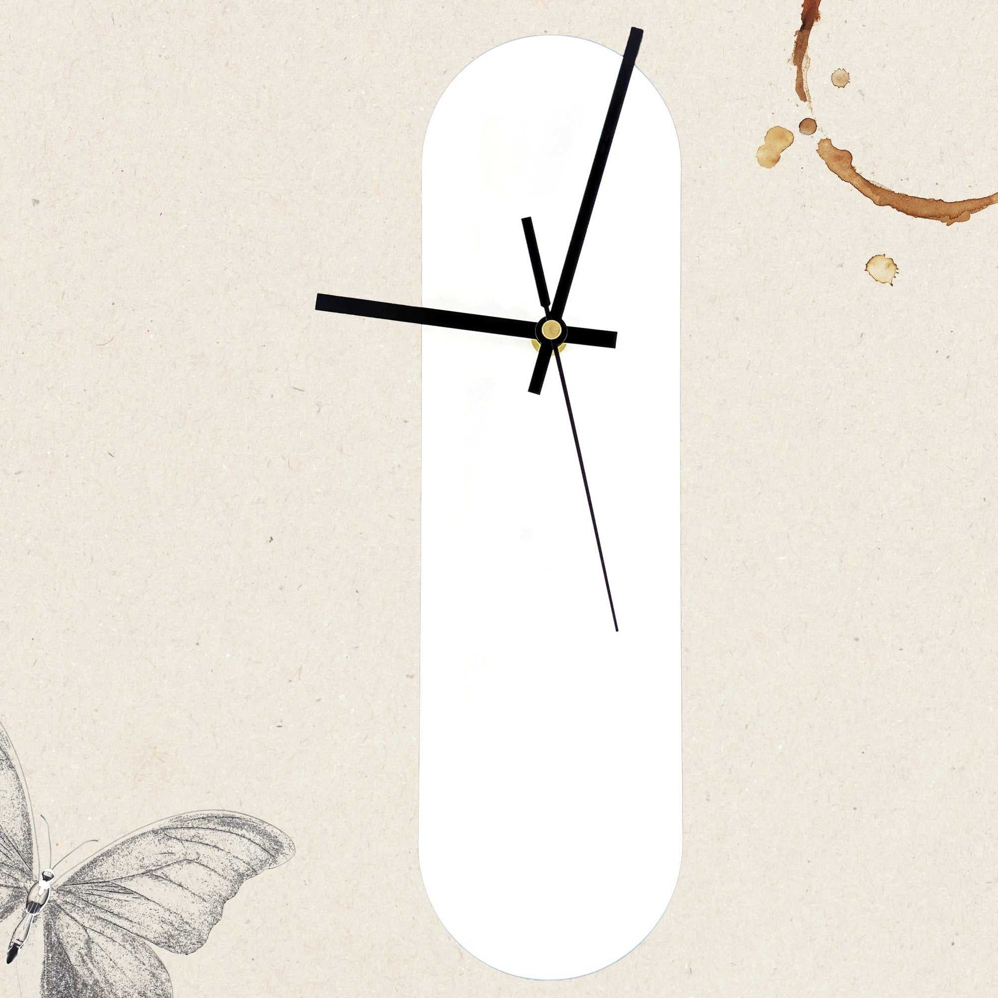 The Ooid — Gloss White Oval Wall Clock - Clock - Chaos & Wit