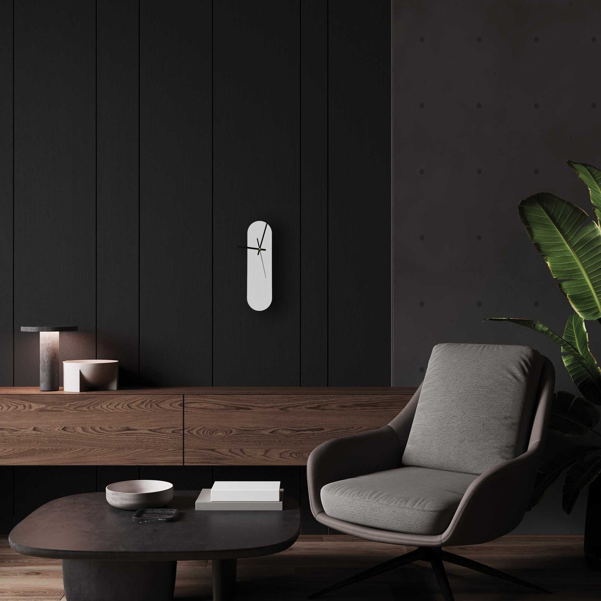 The Ooid — Gloss White Oval Wall Clock - Clock - Chaos & Wit