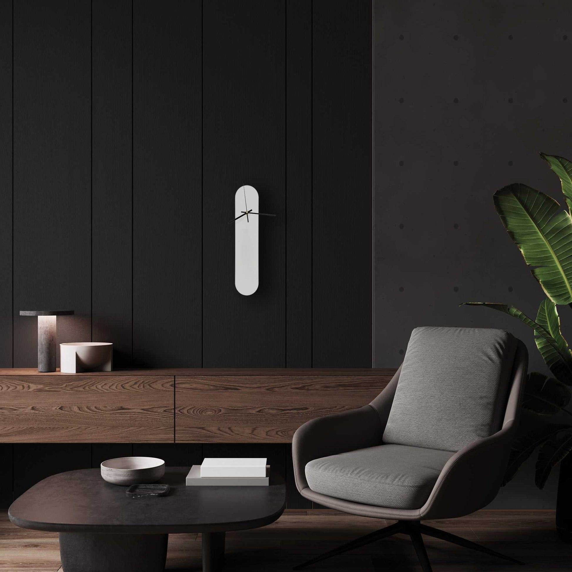The Ooid — Gloss White Oval Wall Clock - Clock - Chaos & Wit