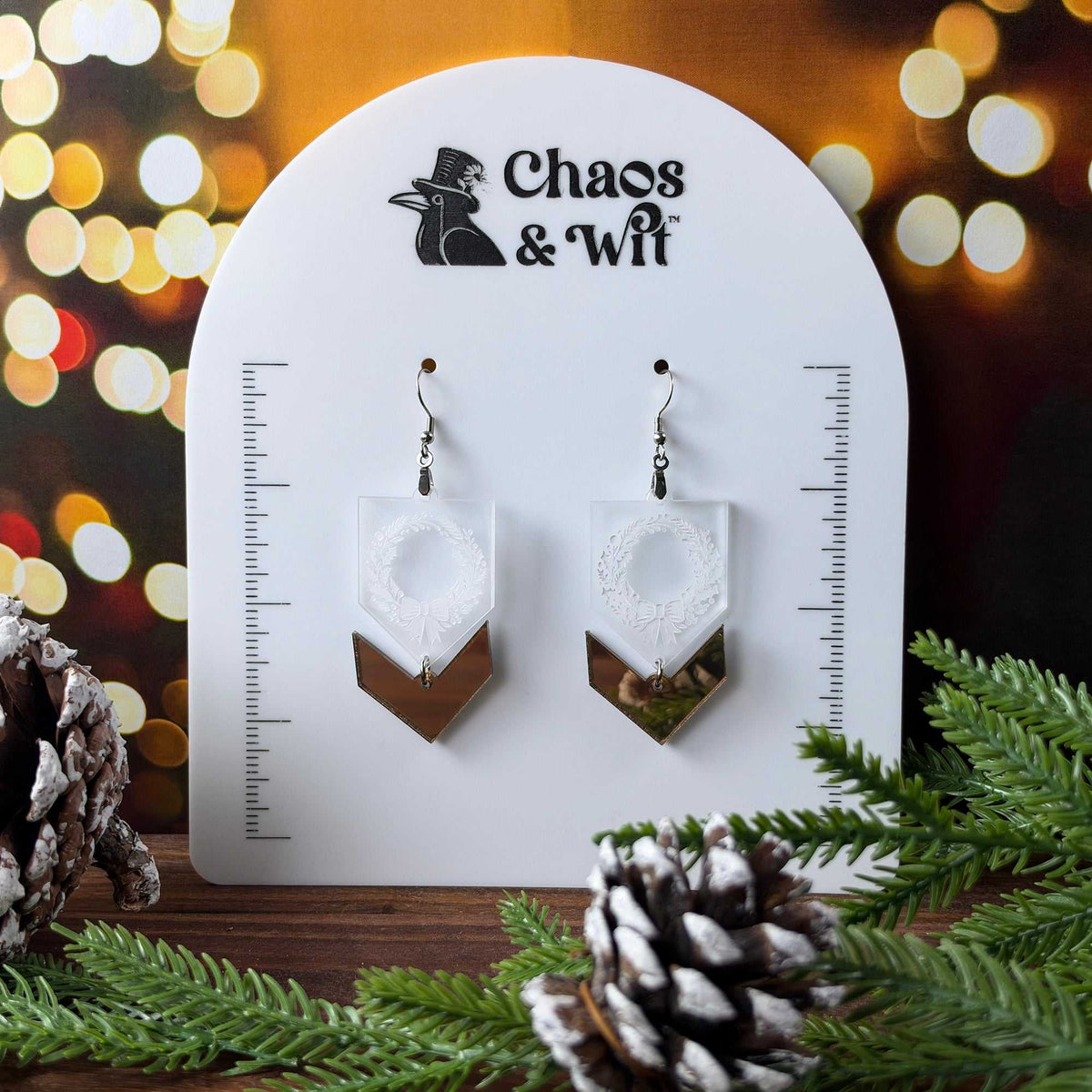 Wreath Arrow Earrings - Earrings - Chaos & Wit