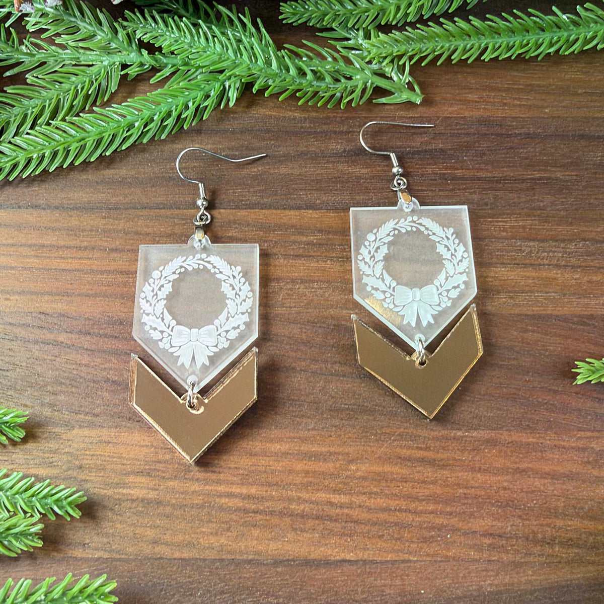 Wreath Arrow Earrings - Earrings - Chaos & Wit